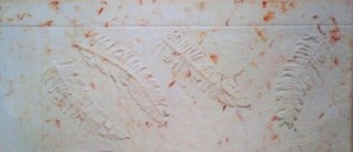 Cast glass relief 48